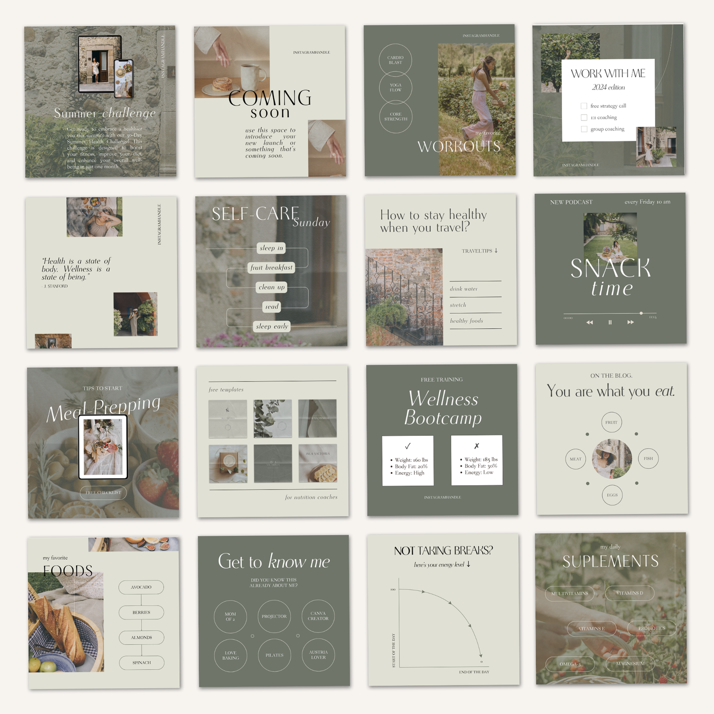 Isla Instagram templates